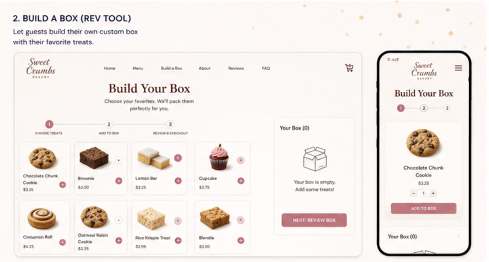 Sweet Crumbs Bakery – Build a Box